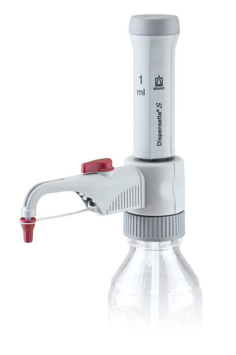 Brand Flaschenaufsatz-Dispenser, Dispensette® S, Fix, DE-M, 1 ml, mit RDV, #4600211