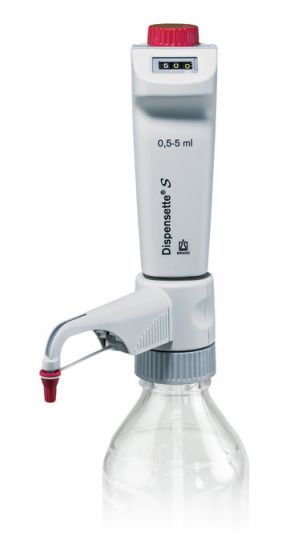 Brand Flaschenaufsatz-Dispenser, Dispensette® S, Digital, DE-M, 0,5-5 ml, ohne RDV, #4600330