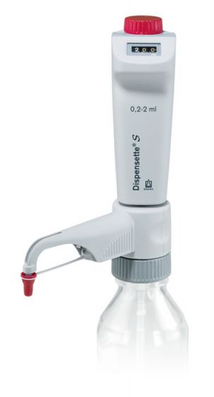 Brand Flaschenaufsatz-Dispenser, Dispensette® S, Digital, DE-M, 0,2-2 ml, ohne RDV, #4600320